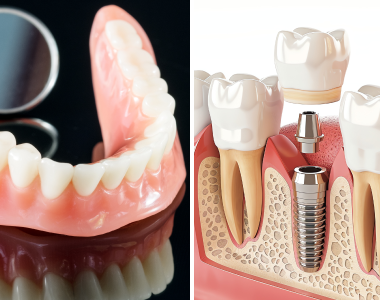 The Advantages of Dental Implants Over Dentures- treatment at Martinsville Family Dentistry  